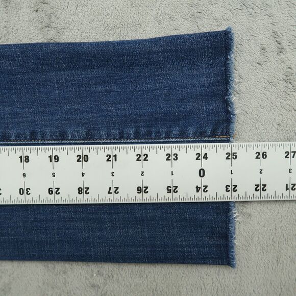 Chico's Jeans Women's 0 US-4 Mid-Rise Slimming Girlfriend Kick Flare 25" Inseam - Picture 5 of 16